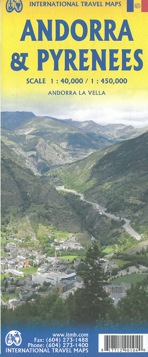 Andorra & Pyrenees, International Travel Maps