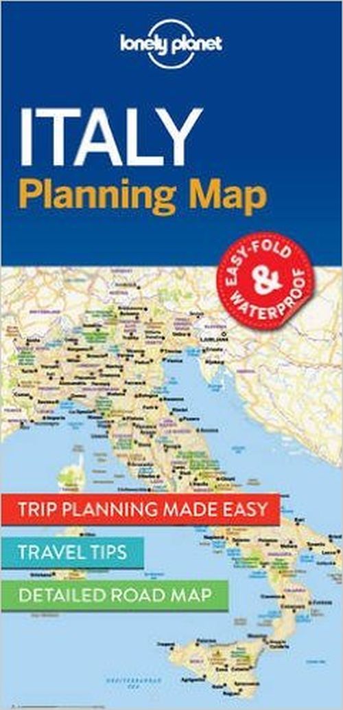 Lonely Planet Planning Map: Italy (1st ed. June 17)