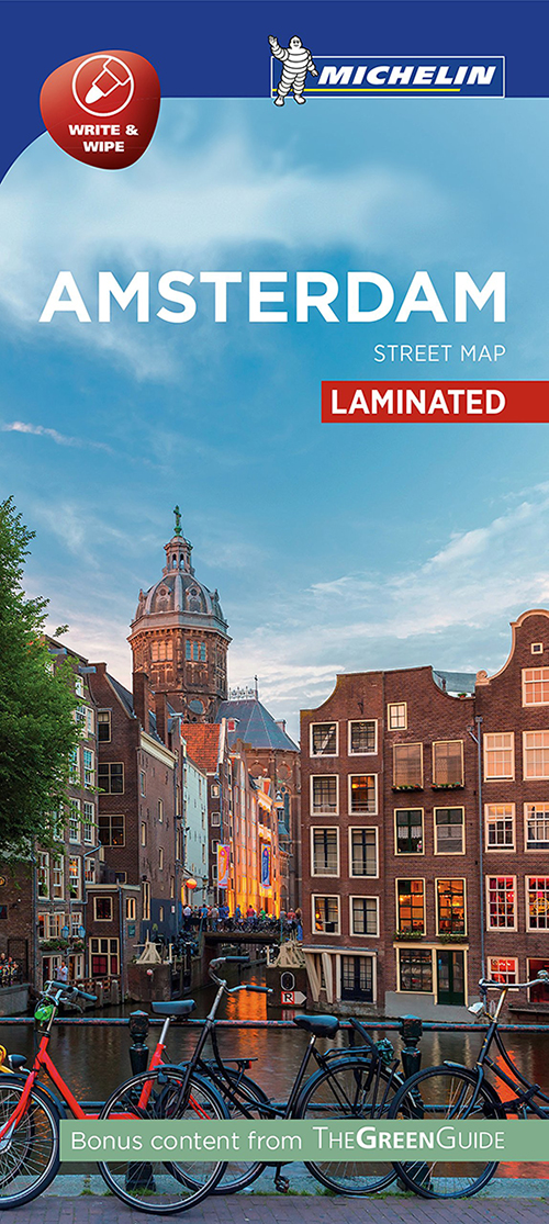 Amsterdam Street Map Laminated
