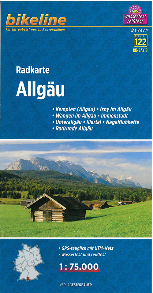 Allgäu Radkarte, Bikeline Radkarte
