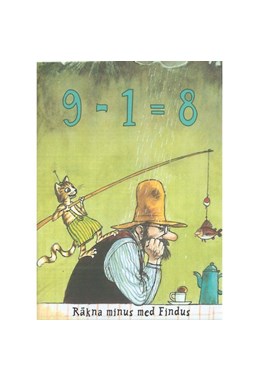 Findus 9 -1 = 8  Räkna minus med Findus