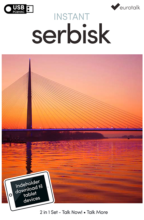 Serbisk begynder- og parlørkursus USB & download