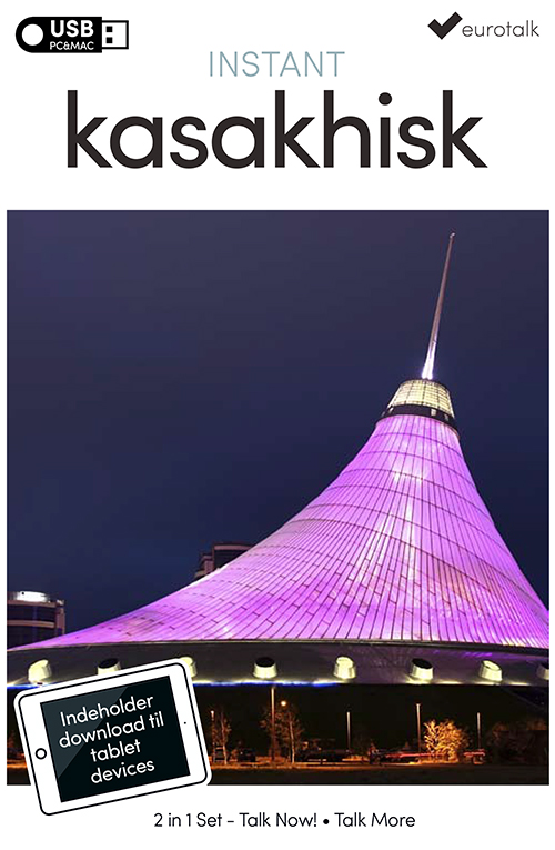Kasakhisk begynder- og parlørkursus USB & download