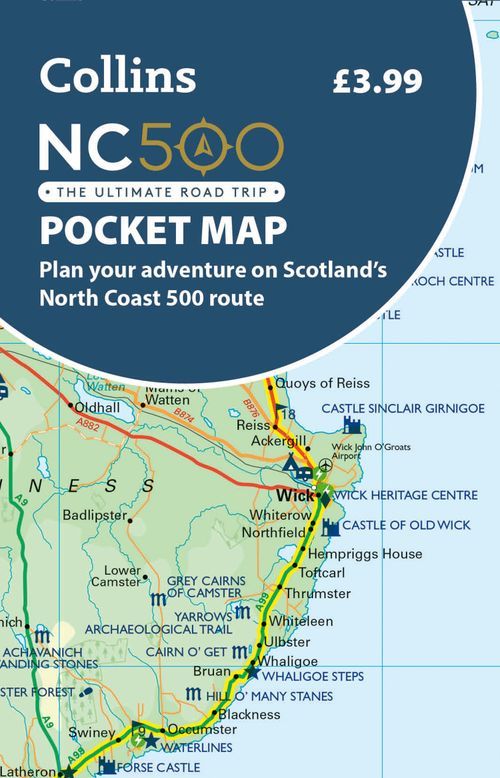 NC500 Pocket Map: Plan your adventure on Scotland's North Coast 500 route