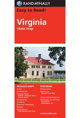 Virginia State Map, Rand McNally