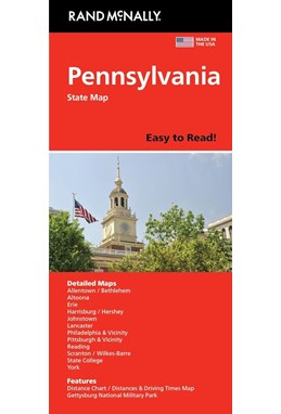 Pennsylvania State Map, Rand McNally