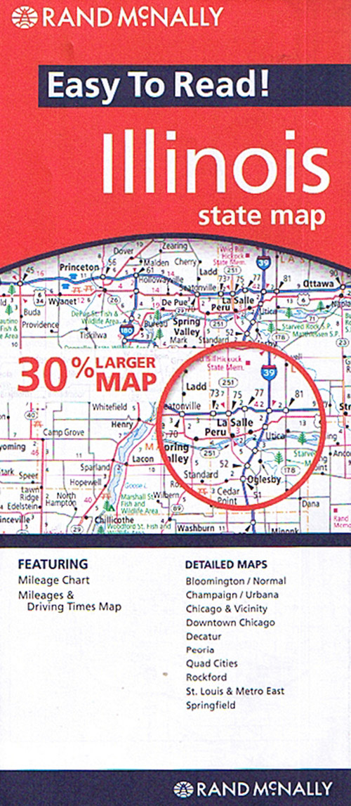 Illinois, Rand McNally Easy to Read