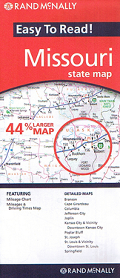 Missouri State Map, Rand McNally