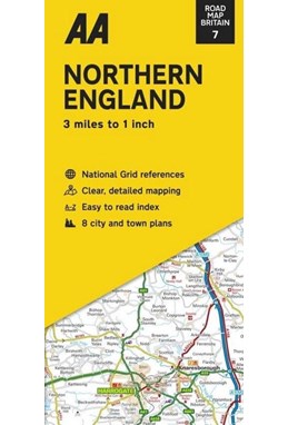 AA Road Map Britain 7: Northern England