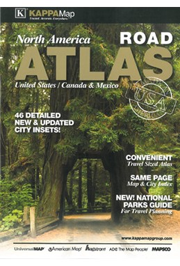 United States, Canada, Mexico Medium Road Atlas 2013