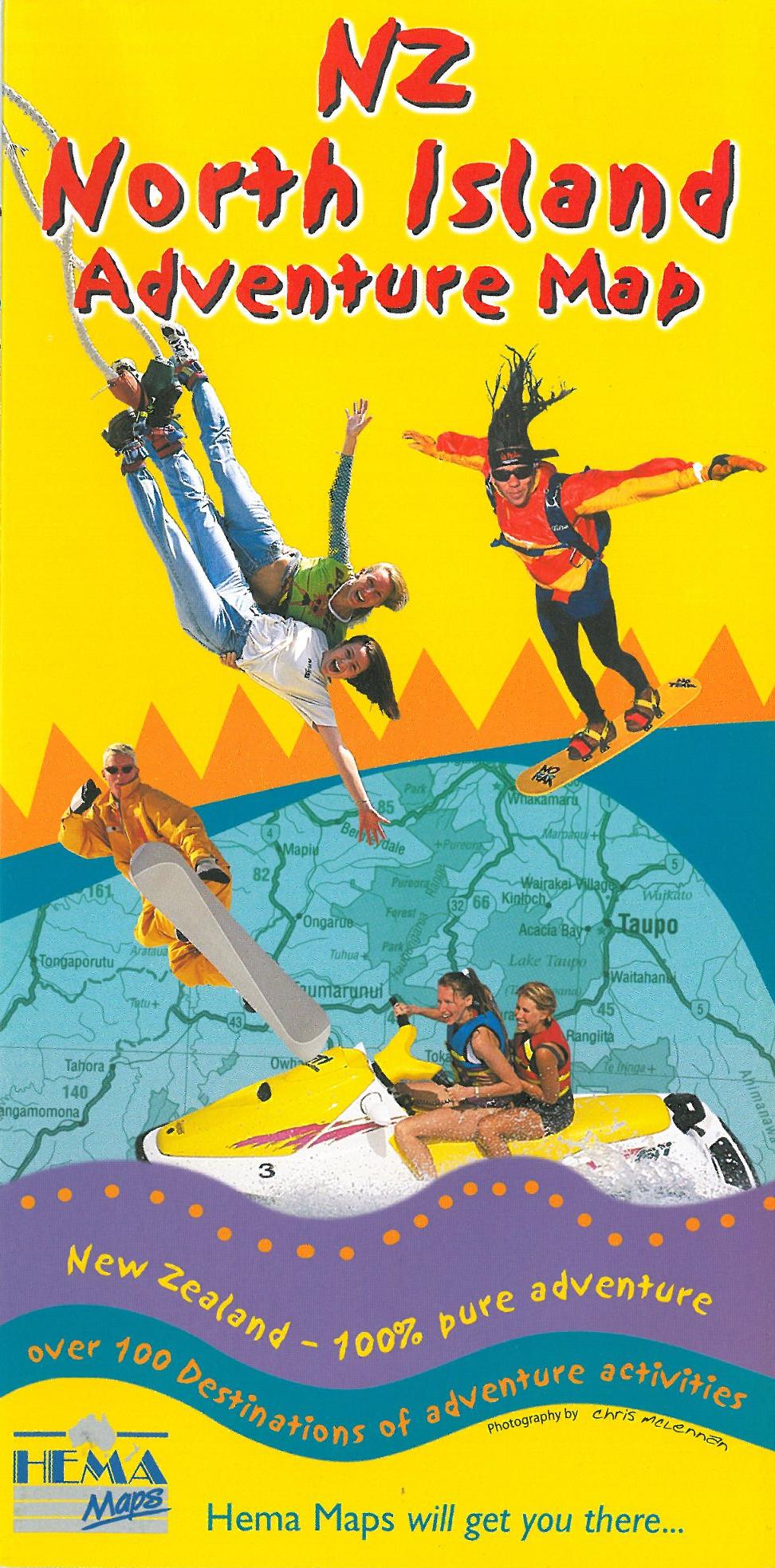 New Zealand, North Island Adventure Map* 1:1,5 million