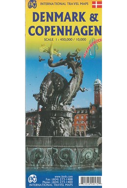 Denmark & Copenhagen, International Travel Maps