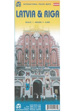 Latvia & Riga, International Travel Maps