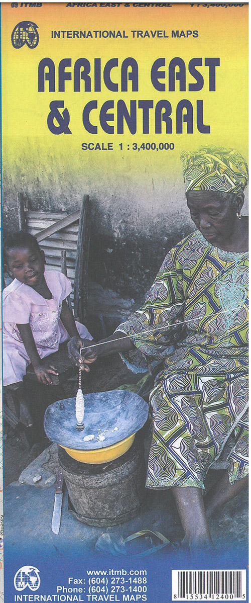 Africa East & Central, International Travel Maps