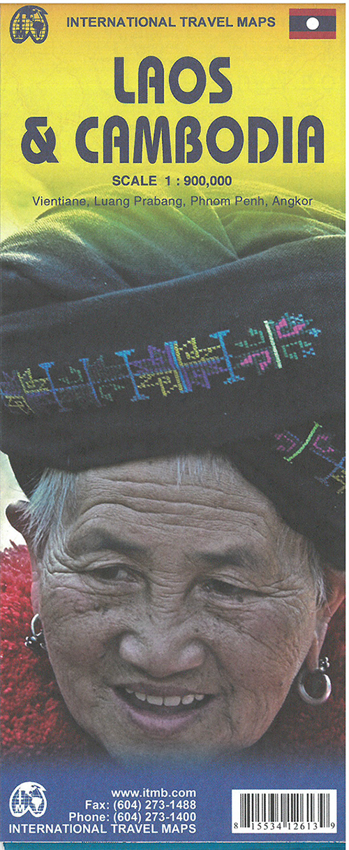 Laos & Cambodia*, International Travel Maps
