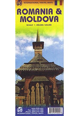 Romania & Moldova, International Travel Maps