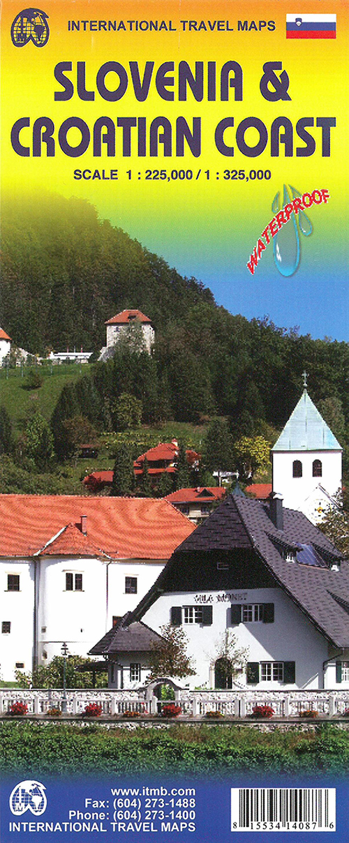Slovenia & Croatian Coast, International Travel Maps