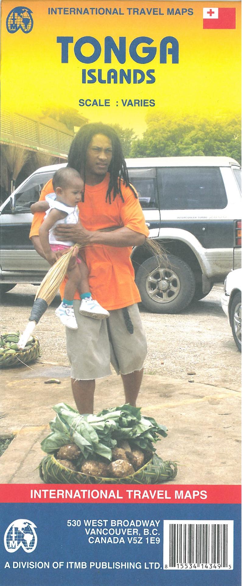 Tonga Islands*, International Travel Map