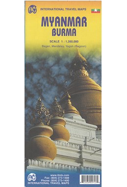 Myanmar Burma, International Travel Maps