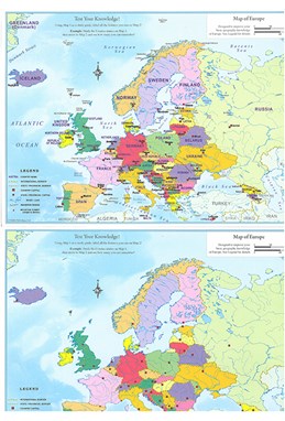 Europe Educational Map Set