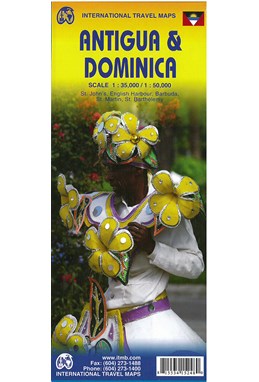 Antigua & Dominica, International Travel Maps
