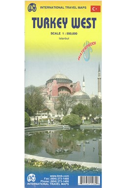 Turkey West, International Travel Maps