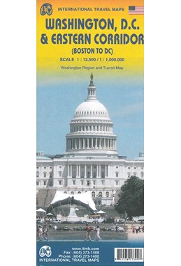 Washington DC & Eastern Corridor: Boston to Washington DC, International Travel Maps