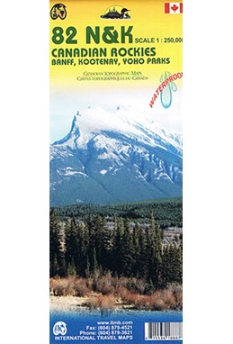 Canadian Rockies: Banff, Kootenay, Yoho Parks, International Travel Maps 1:250.0
