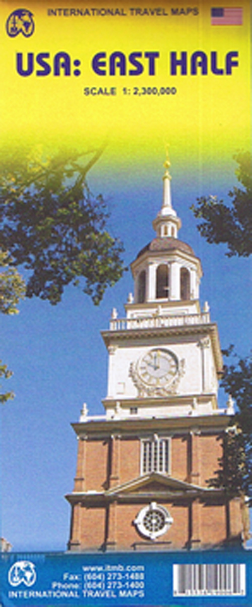 USA East Half, International Travel Maps 1:2,3 mill.