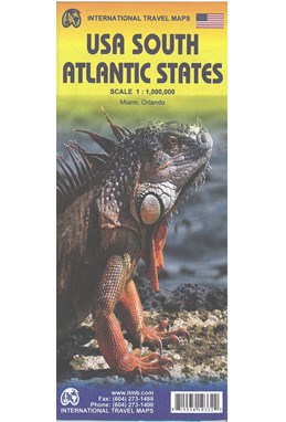 USA South: Atlantic States, International Travel Maps