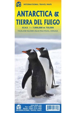 Antarctica & Tierra del Fuego, International Travel Maps