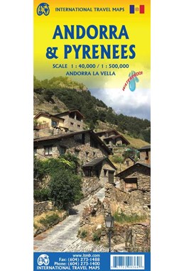 Andorra & Pyrenees, International Travel Maps