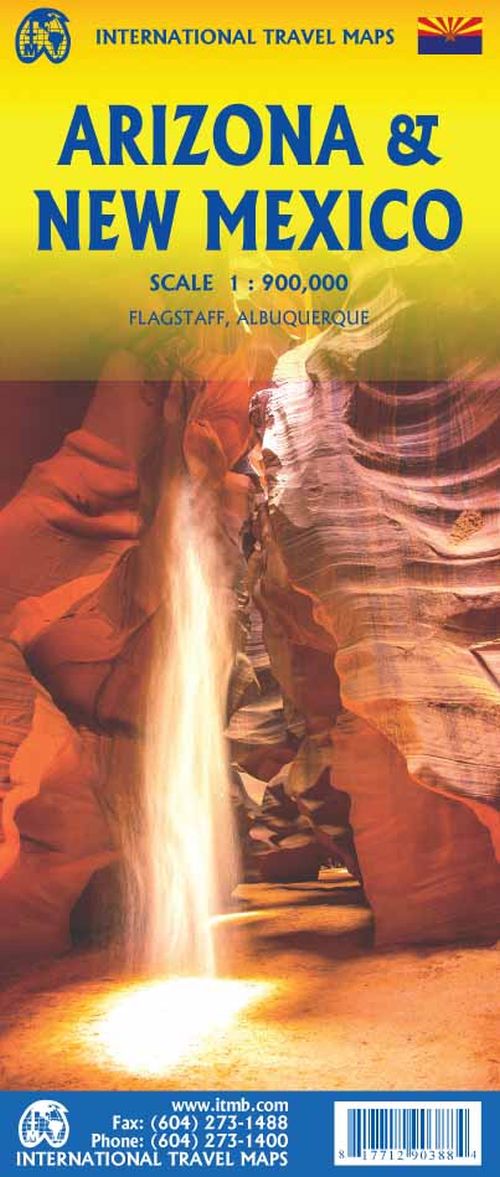 Arizona & New Mexico, International Travel Maps