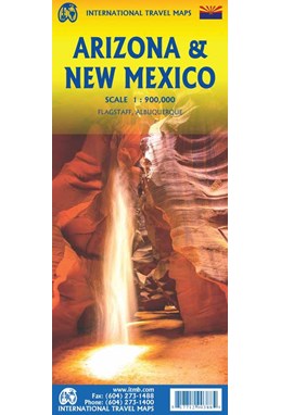 Arizona & New Mexico, International Travel Maps