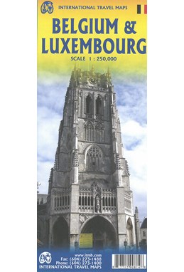 Belgium & Luxembourg, International Travel Maps