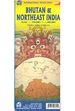 Bhutan and Northeast India, International Travel Maps
