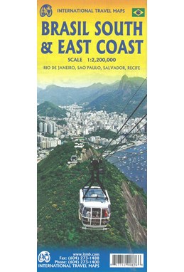 Brazil South & East Coast Travel Reference Map