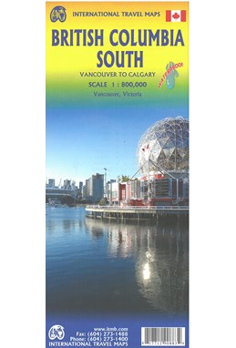 British Columbia South: Calgary to Vancouver, International Travel Maps