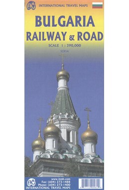 Bulgaria Railway & Road, International Travel Maps
