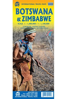 Botswana & Zimbabwe, International Travel Maps