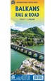 Balkans Rail and Road Map, International Travel Maps