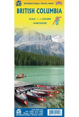 British Columbia, International Travel Map 1:1,350,000