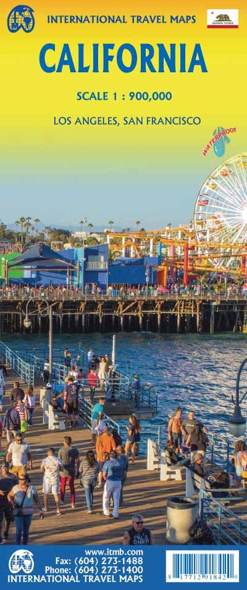 California, International Travel Maps 1:900,000