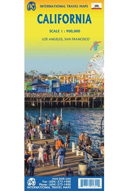 California, International Travel Maps 1:900,000