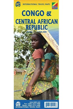 Congo & Central African Republic, International Travel Maps