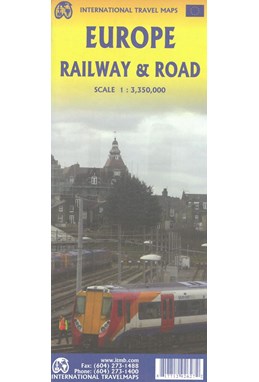 Europe Railway & Road, International Travel Maps