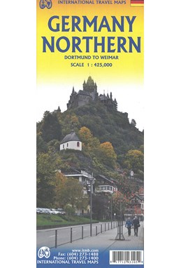 Germany Northern: Dortmund to Weimar, International Travel Maps