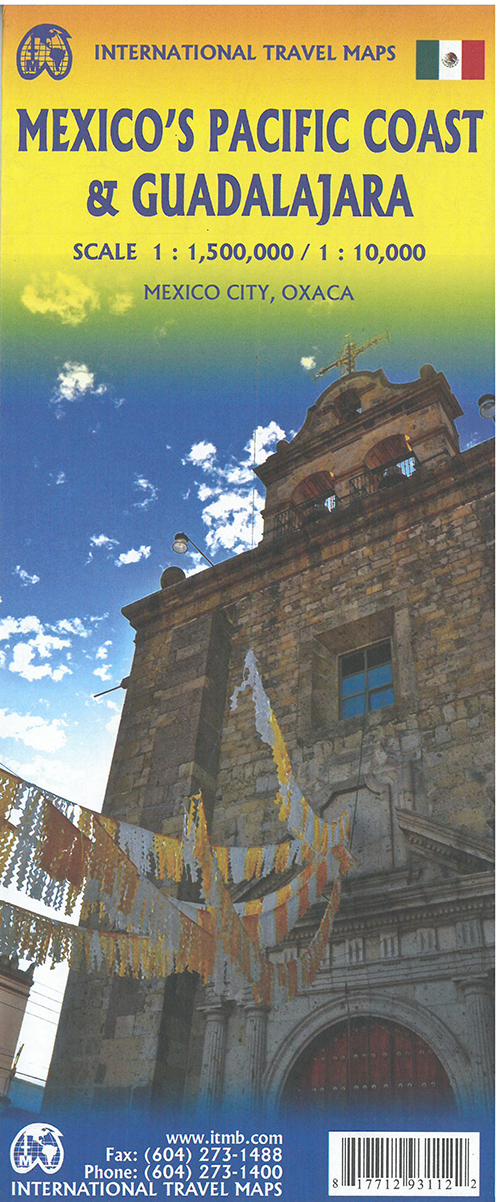 Mexico's Pacific Coast & Guadalajara, International Travel Maps