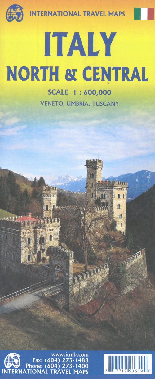 Italy North & Central, International Travel Maps