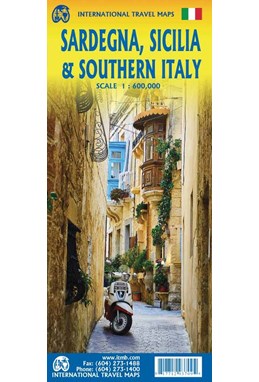 Sardegna, Sicilia & Southern Italy, International Travel Maps